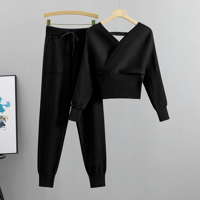 ELSASHAPE | KOMPLET SWETER I SPODNIE DLA KOBIET