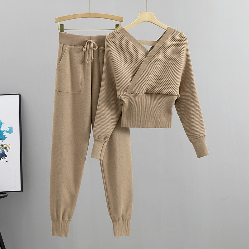 ELSASHAPE | KOMPLET SWETER I SPODNIE DLA KOBIET