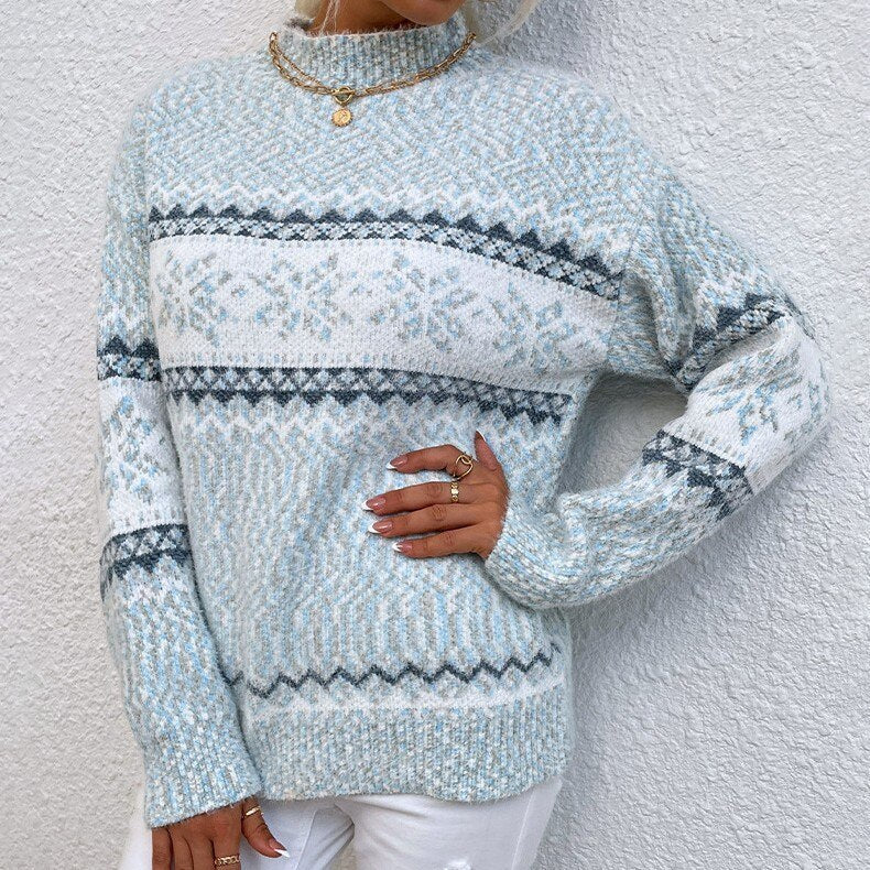 ELSASHAPE | NORWESKI SWETER DLA KOBIET