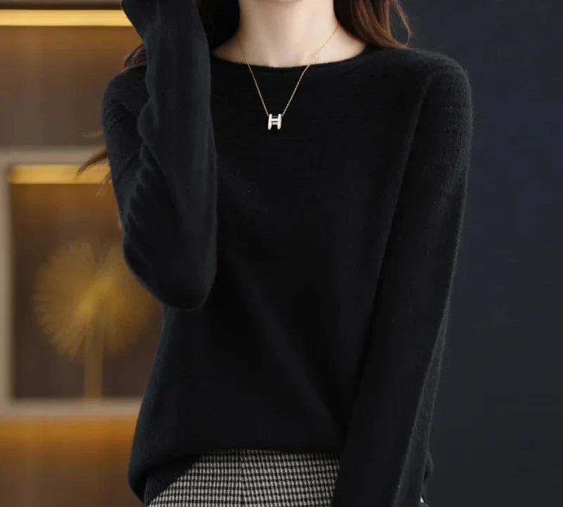 ELSASHAPE | SWETER Z WEŁNĄ I KASZMIREM DLA KOBIET