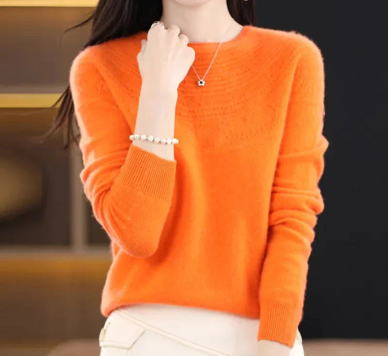 ELSASHAPE | SWETER Z WEŁNĄ I KASZMIREM DLA KOBIET