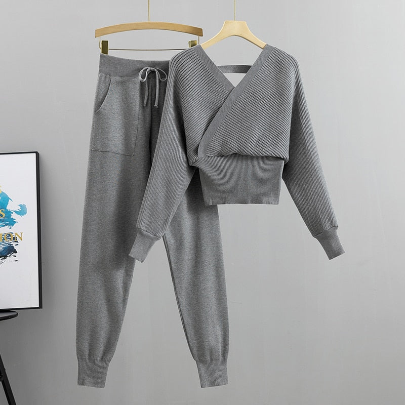 ELSASHAPE | KOMPLET SWETER I SPODNIE DLA KOBIET
