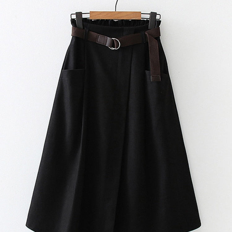 ELSASHAPE | A-LINIOWA SPÓDNICA MIDI DLA KOBIET